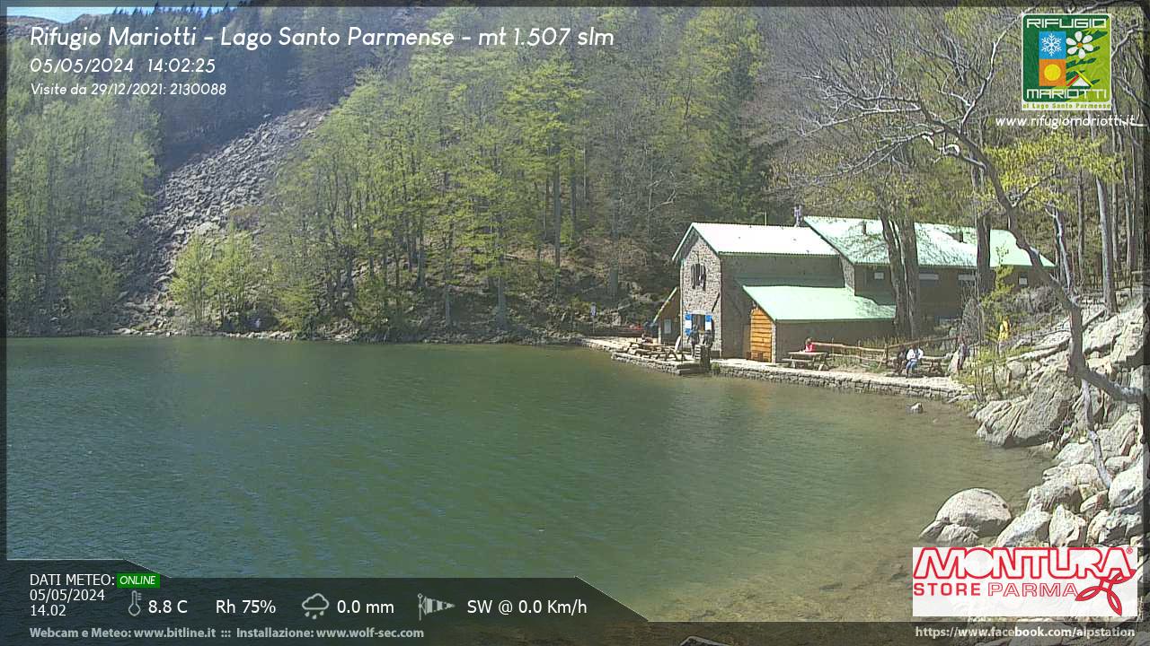 webcam lago santo